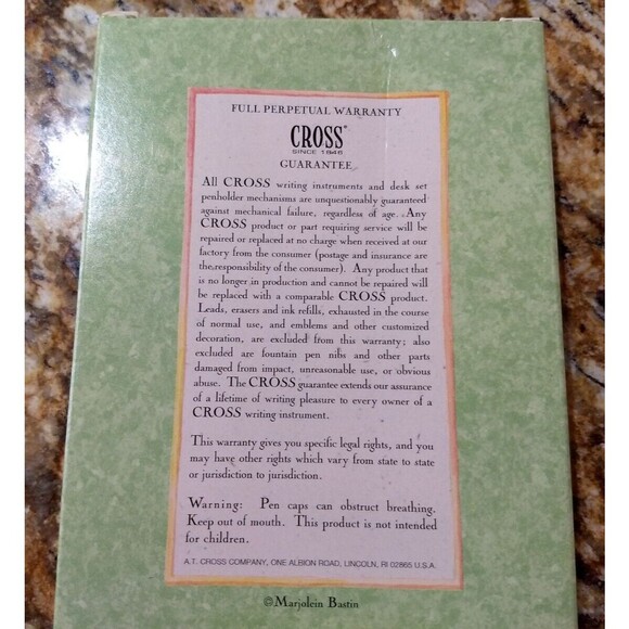 CROSS MARJOLEIN BASTIN TWIST‎ BALL POINT PEN Red & Orange Flowers NOS in Box - Picture 11 of 13